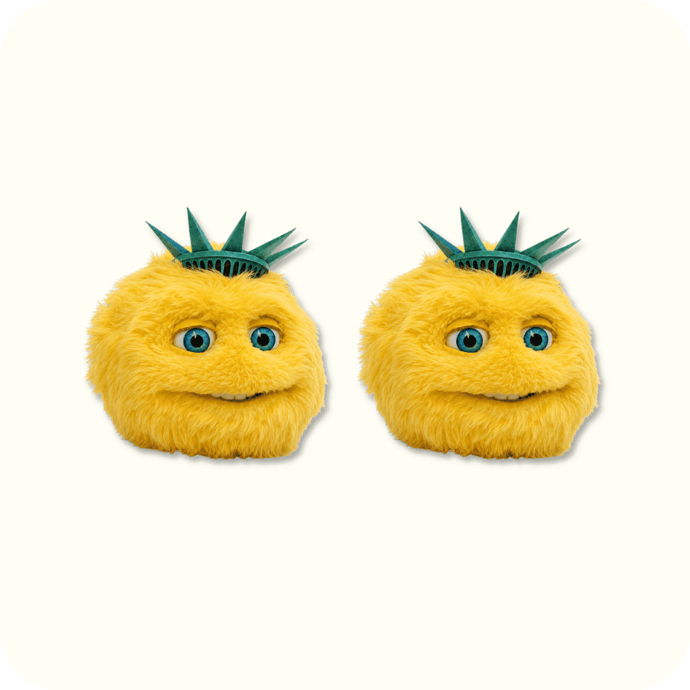 Liberty Biberty Mascot 2PCS Liberty Biberty Mascot 2PCS